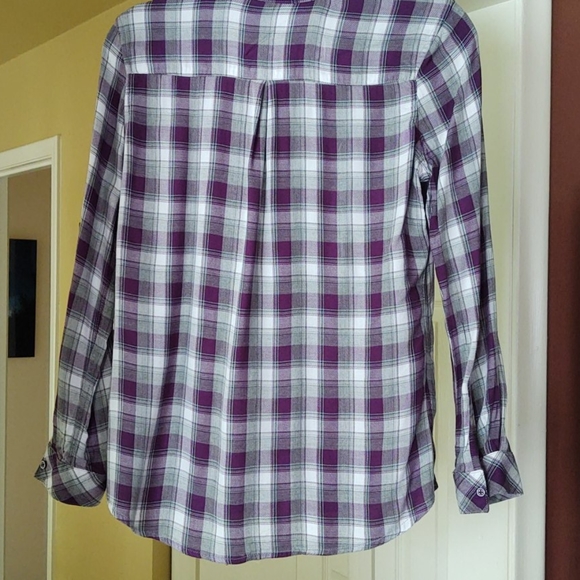 Maison Jules  long sleeves plaid Shirt - Picture 4 of 7